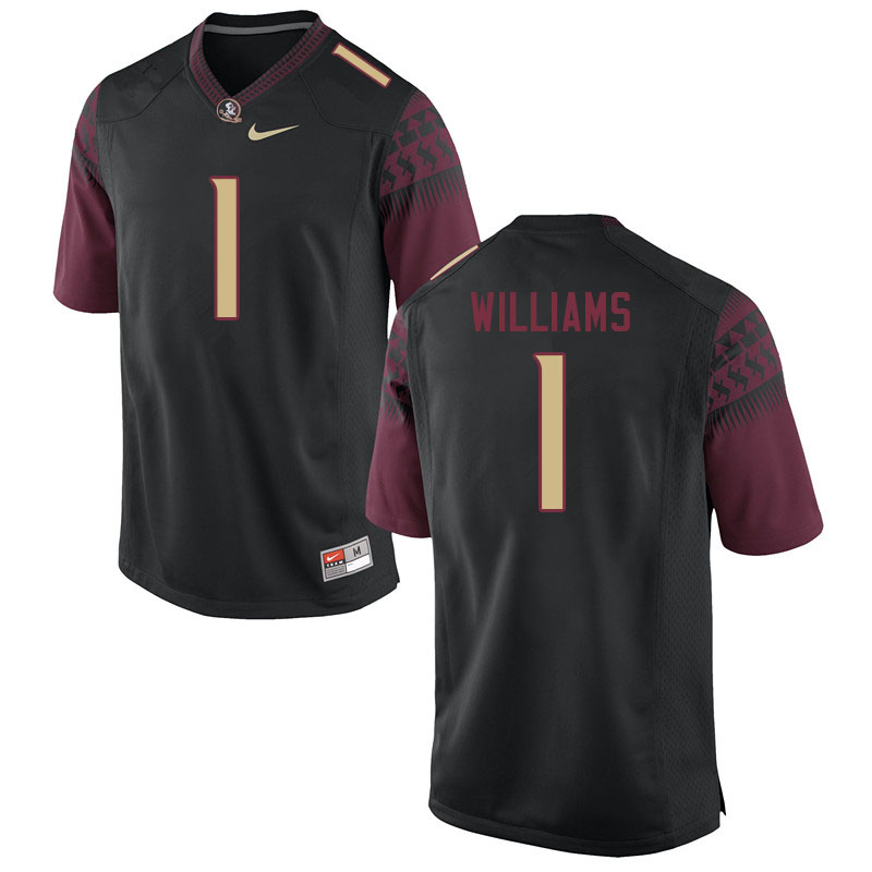 Men #1 D.J. Williams Florida State Seminoles College Football Jerseys Sale-Black